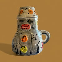 Image 2 of Caution Robot Vase