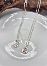 Image 3 of Thistle pebble or disc necklace