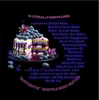 “BLACK RASPBERRY VANILLA” BUTTERIFFIC WHIPPED BODY BUTTER