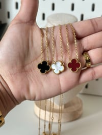 Image 3 of Gold Clover Necklace Lucky Charm Unisex Style