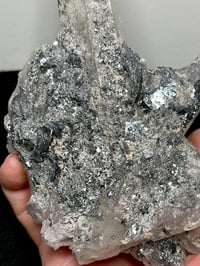 Image 4 of Inner Mongolian Quartz Cluster With Stibnite #2491
