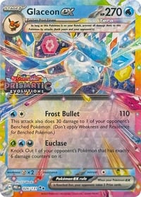 Glaceon ex - 026/131 (Prismatic Evolutions Stamp) - Near Mint