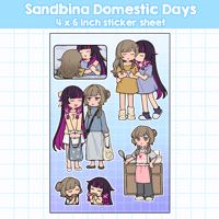 [PRE-ORDER] Sandbina Domestic Days sticker sheet