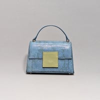 Image 1 of BERRY MINI - BLUE PYTHON EMBOSSED