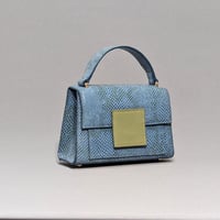 Image 2 of BERRY MINI - BLUE PYTHON EMBOSSED