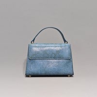 Image 3 of BERRY MINI - BLUE PYTHON EMBOSSED