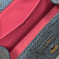 Image 4 of BERRY MINI - BLUE PYTHON EMBOSSED