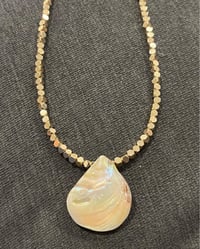 Image 2 of Mother Of Pearl Shell Pendant Necklace