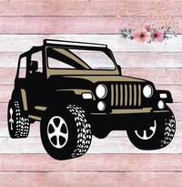 Image 2 of Jeep Side Off Road Design SVG Files, Cricut, Studio, Digital Cut Files 
