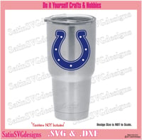 Image 2 of Indianapolis Colts Football Set Design SVG Files, Cricut, Studio, Digital Cut Files