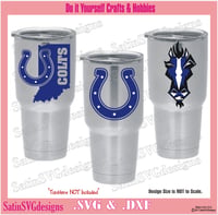 Image 3 of Indianapolis Colts Football Set Design SVG Files, Cricut, Studio, Digital Cut Files