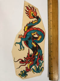 Image 1 of 1970’s Hand colored Spaulding & Roger’s dragon pork chop bit 
