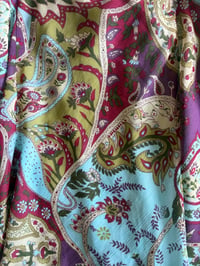 Image 7 of Vintage Y2K paisley knot bust fairy cami with double ruffle hem 