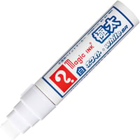 Image 1 of Magic Ink White Permanent Marker (Extra Bold 8x16mm)