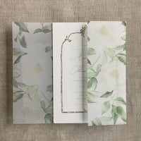 Image 5 of Rosalie floral vellum wraps + envelope liners PACK of 10