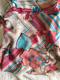 Image 7 of Vintage Y2K floral pink and blue tie back babydoll cami