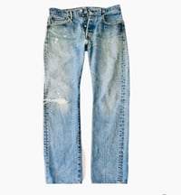 Image 2 of Men's 501 XX button fly jeans, Vintage 2016 ,SZ 32/32 OG straight leg , med. wash, 100% cotton 