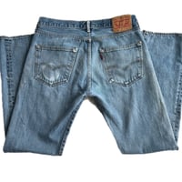 Image 7 of Men's 501 XX button fly jeans, Vintage 2016 ,SZ 32/32 OG straight leg , med. wash, 100% cotton 