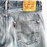 Image 11 of Men's 501 XX button fly jeans, Vintage 2016 ,SZ 32/32 OG straight leg , med. wash, 100% cotton 