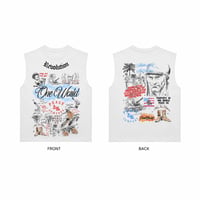 Art is war Cut off white tee