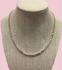 Image 1 of Beaded Mixed Metal Necklace 