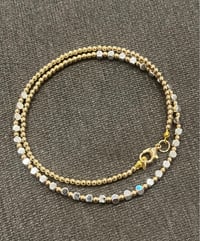 Image 2 of Beaded Mixed Metal Necklace 