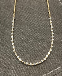 Image 3 of Beaded Mixed Metal Necklace 