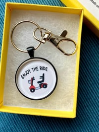 Mobility Scooter Keychain - Wheelchair Key Chain - Disability - Electric Powered Scooter Key Ring...
