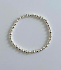 Image 2 of Mixed metal stacking stretch bracelet