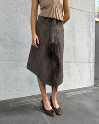 Image 4 of WOOL FRINGE SKIRT