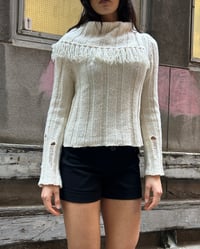 Image 1 of ITALIAN WOOL FRINGE KNIT