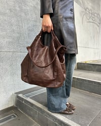 Image 2 of BROWN LEATHER TOTE