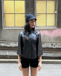 Image 1 of BROWN LEATHER SWING JACKET