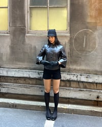 Image 3 of BROWN LEATHER SWING JACKET