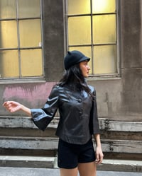 Image 2 of BROWN LEATHER SWING JACKET