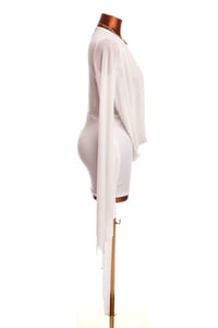 Image 6 of White Drape Dress 