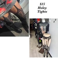 Half Holey Tights