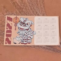 Image 1 of Calendar Magnet Lion Dance Year of the Sheep 2027