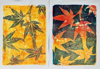 Image 2 of Autumn Leaf  Gelliprinting at Clevedon Craft Centre 24/10/26