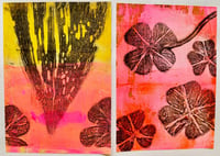 Image 3 of Autumn Leaf  Gelliprinting at Clevedon Craft Centre 24/10/26