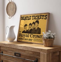Image 3 of Beatles Tickets for Royal Crown — Vintage Promotional Poster
