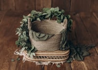 Image 3 of Eucalyptus and delicate white flowers set