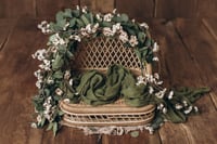 Image 2 of Eucalyptus and delicate white flowers set