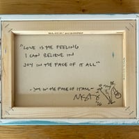 Image 2 of Northern Lake Painting w/Joy In The Face Of It All Lyrics