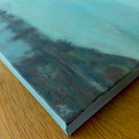 Image 3 of Northern Lake Painting w/Joy In The Face Of It All Lyrics