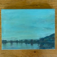 Image 1 of Northern Lake Painting w/Joy In The Face Of It All Lyrics