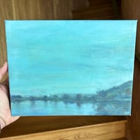 Image 4 of Northern Lake Painting w/Joy In The Face Of It All Lyrics