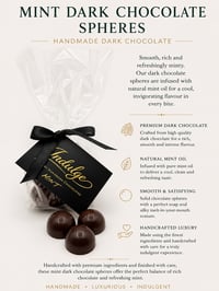 MINT DARK CHOCOLATE SPHERES   (approx 100g)