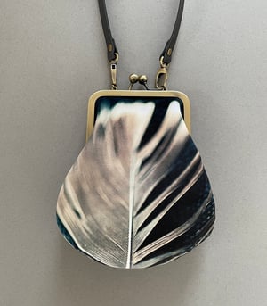Image of Feather, crossbody velvet bag - fits phone