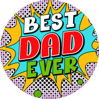 Image 2 of 👨‍👧‍👦 Happy Father’s Day 10-Inch 3D UV Printed Metal & Wood Door Sign Collection